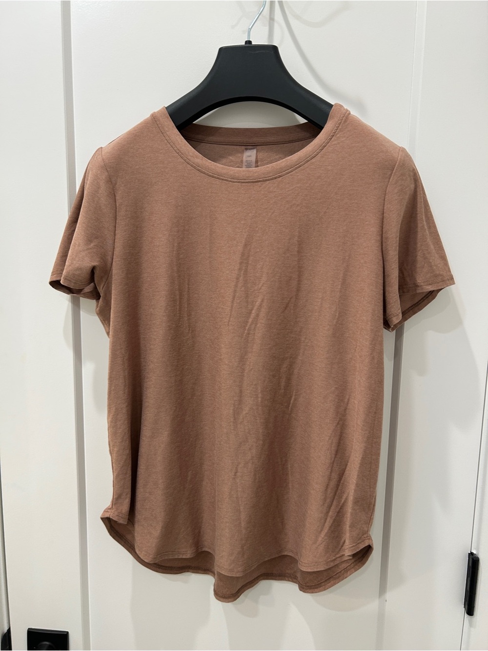 Beyond Yoga Short Sleeve Crewneck Tee in Brown